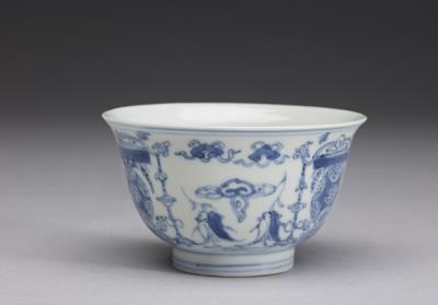 图片[2]-Teacup in underglaze blue with auspicious motifs, Ming dynasty, Wanli reign (1573-1620)-China Archive